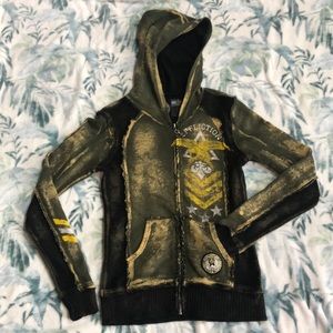 Affliction zip up JUST LIKE NEW